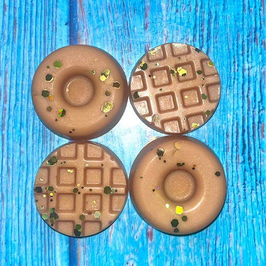 Toffee Waffle ~ Pack of 4 Donut Shaped Wax Melts