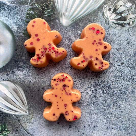 Cranberry & Orange ~ Gingerbread Man Shaped Wax Melt