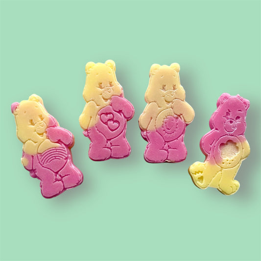 Raspberry Lemonade ~ 4 Pack Mini Care Bear Wax Melts