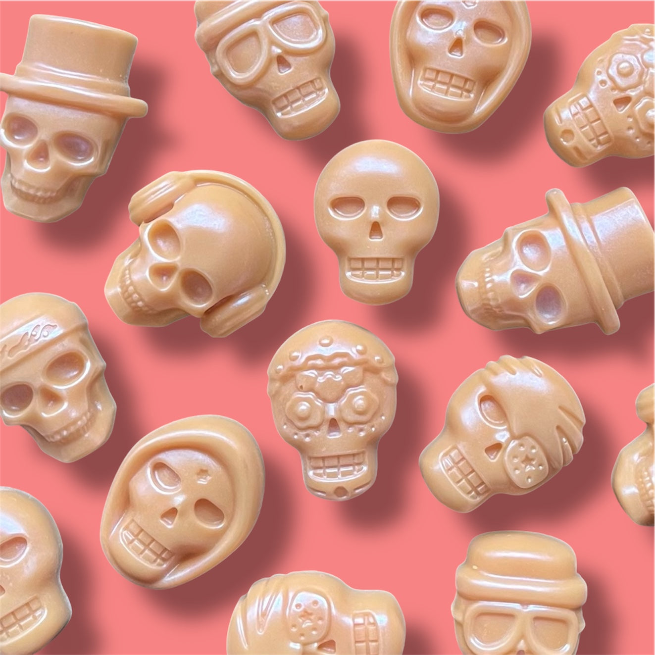 Caramel Vanilla Latte ~ 2 Pack Skull Wax Melts