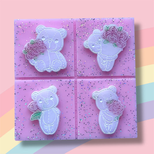 Yummy Mummy ~ Teddy Bear Wax Melt Snap Slab